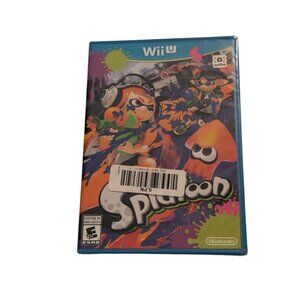 Splatoon Nintendo Wii U Video Game 2015 US Edition Rare Amiibo Compat New Sealed